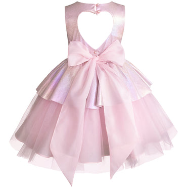 Vestido con Tutú para niñas de fiesta Gerat color rosa metalico