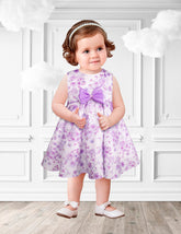 Vestido Primaveral Lilas en Flor para Bebés Gerat