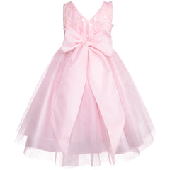 Vestido de Fiesta color rosa pastel para Niñas de Gerat