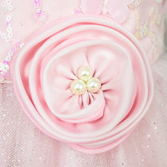 Vestido de Fiesta color rosa pastel para Niñas de Gerat