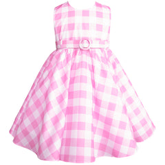 Vestido a Cuadros Rosa para Niñas de 2-3 años Gerat