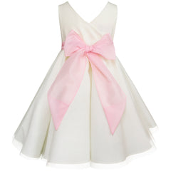 Vestido de para Niñas de 2-3 Años con Detalles Florales y Brillantes