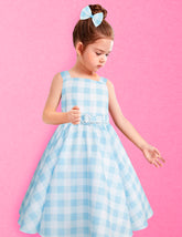 Vestido Cielo a Cuadros Estilo Barbie para Niñas de Gerat
