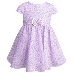 Vestido Floral lila para Bebés con Torera Blanca - Gerat