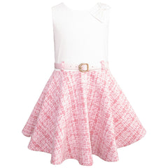 Conjunto de Vestido y Saco Rosa para Niñas de 6 a 10 Años | Gerat