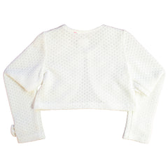 Suéter Elegante Hueso para Niñas con Moños - Gerat