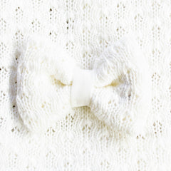 Suéter Elegante Hueso para Niñas con Moños - Gerat