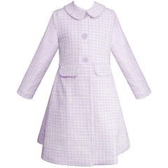 Abrigo Juvenil Lila para Niñas - Elegancia y Comodidad para el Invierno | Gerat