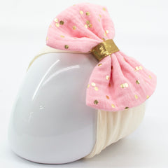 Vestido de Fiesta para Bebés Gerat en Rosa con Detalles Dorados - Elegancia y Dulzura