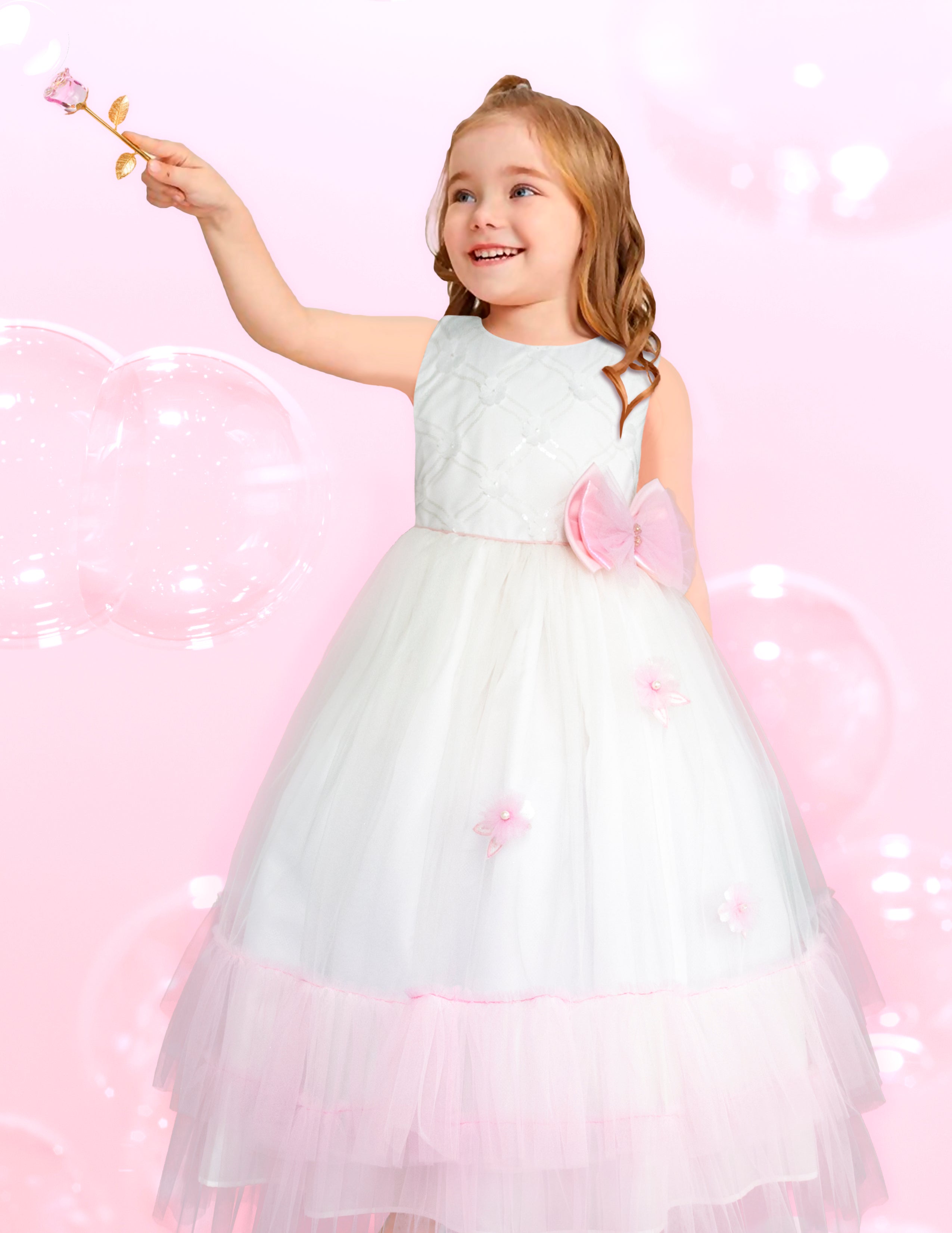 Gerat Tienda De Vestido Para Niñas Vestido De Fiesta Dorado Para