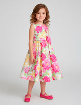 Vestido Floral para Niñas 3 a 8 Años Fiusha Gerat