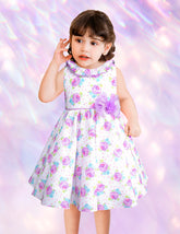 Vestido Floral Lila para Niñas de 2 a 3 Años Gerat