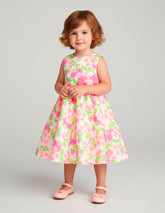 Vestido Floral Rosa para Niñas de 2 a 3 Años Gerat