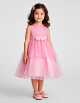 Vestido de Fiesta Rosa con Brillos Gerat para Niñas 3 a 8 Años