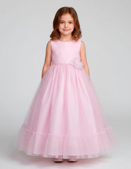 Vestido Rosa Largo de Fiesta para Niña Tallas 3 a 10 | Gerat