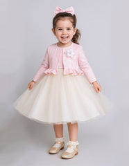 Vestido con saco rosa para niñas Gerat