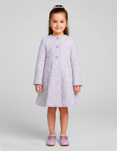 Abrigo Lila para Niña Gerat Tipo Tweed