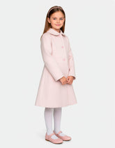 Abrigo juvenil rosa pastel para niña elegante | Gerat