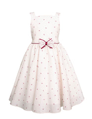 Vestido con Torero para Niña Color Vino – Elegancia Clásica Gerat