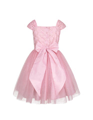 Vestido de Fiesta Rosa para Niñas Juvenil | Elegante para Graduaciones