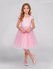 Vestido de Fiesta Rosa para Niñas Juvenil | Elegante para Graduaciones