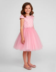 Vestido de Fiesta Rosa para Niñas Juvenil | Elegante para Graduaciones