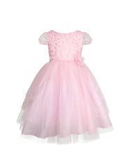 Vestido de Fiesta Rosa Pastel para Niñas | Ideal para Bodas, Cumpleaños y Celebraciones