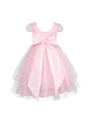 Vestido de Fiesta Rosa Pastel para Niñas | Ideal para Bodas, Cumpleaños y Celebraciones