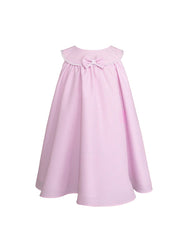 Vestido Rosa para Bebé con Moño y Cuello Redondo | Tallas 12 y 18 Meses | Gerat