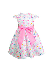 Vestido para Bebé Floral Primavera con Moño – Tallas 12 y 18 Meses Gerat