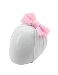 Bata Rosa para Bebé Bordada con Moñito – Vestido para Niña 12 y 18 Meses Elegante y Delicado