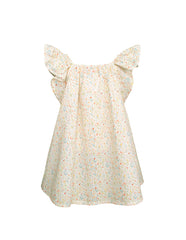 Vestido para Bebé Rayado Amarillo Pastel con Moño | Tallas 12 y 18 Meses| Gerat