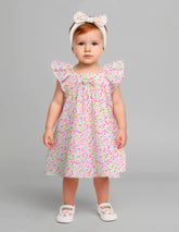 Bata Primavera Floral para Bebé Niña | Tallas 12 y 18 Meses Gerat