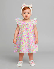 Bata Primavera Floral para Bebé Niña | Tallas 12 y 18 Meses Gerat