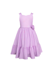 Vestido para Niña Primavera Lila Elegante | Tallas 4, 6, 8 y 10 | Gerat