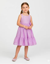 Vestido para Niña Primavera Lila Elegante | Tallas 4, 6, 8 y 10 | Gerat