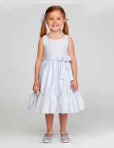 Vestido para Niña Azul Cielo de Primavera | Tallas 3, 4, 6 y 8 | Gerat