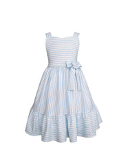 Vestido para Niña Azul Cielo de Primavera | Tallas 3, 4, 6 y 8 | Gerat