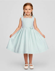 Vestido para Niña Verde Menta Primavera | Tallas 3, 4, 6 y 8 | Gerat