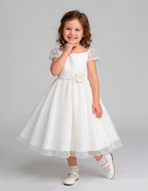 Vestido de Fiesta Marfil para Niña Gerat |