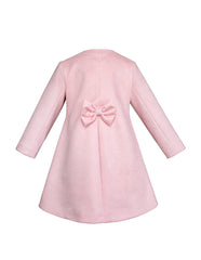 Abrigo Rosa para Niñas Gerat de Corte Elegante
