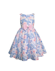 Vestido Floral para Niña con Suéter Rosa Gerat