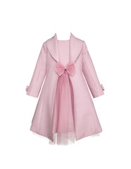 Vestido con Abrigo Rosa para Niña Gerat