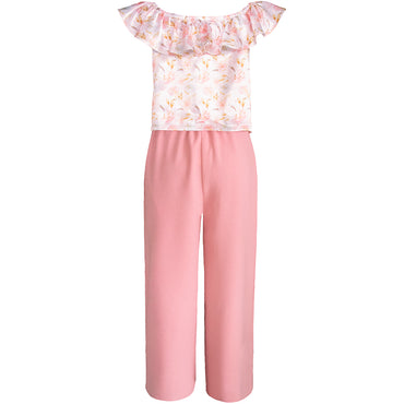 Conjunto para niña Gerat de pantalon rosa con blusa