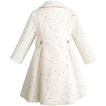 Abrigo para niñas 2 y 3 años Gerat color hueso