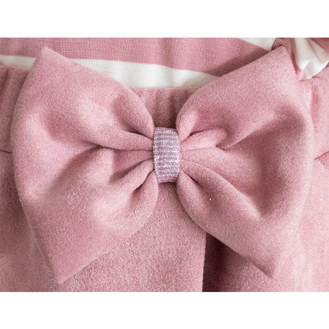 Conjunto para niña falda con blusa color rosa Gerat