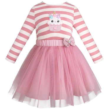 Conjunto de falda y blusa para niñas 2 y 3 años Gerat color rosa