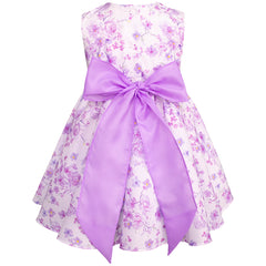Vestido Primaveral Lilas en Flor para Bebés Gerat