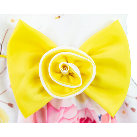 Vestido Primaveral amarillo para Niñas Gerat
