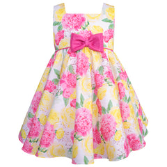 Bata Floral para Bebé de 12 a 18 Meses con Moño Gerat